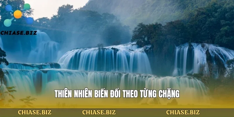 Thiên nhiên biến đổi theo từng chặng