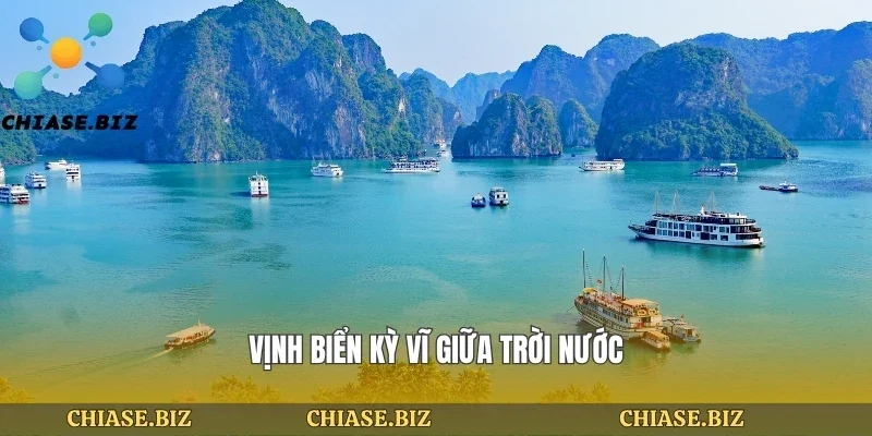 Vịnh biển kỳ vĩ giữa trời nước